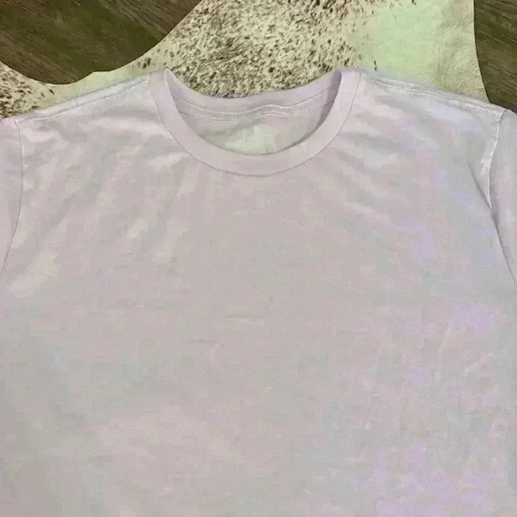 NWOT lavender George T-shirt size large - Picture 2 of 3